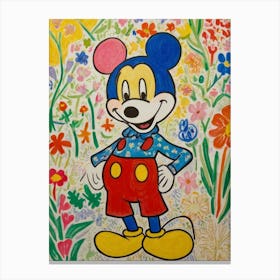 Mickey Mouse Style unemployment Canvas Print