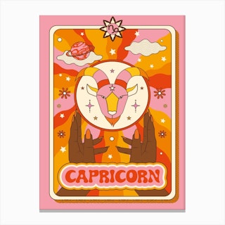 Zodiac Capricorn Canvas Print