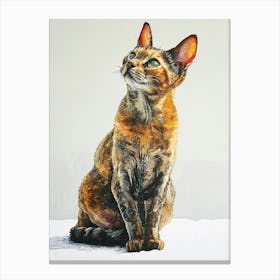 Egyptian Mau Cat Painting 3 Canvas Print