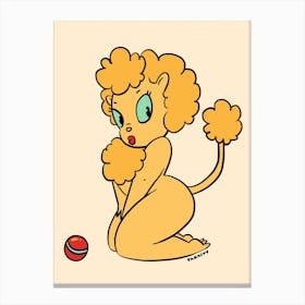 Golden Lioness Canvas Print