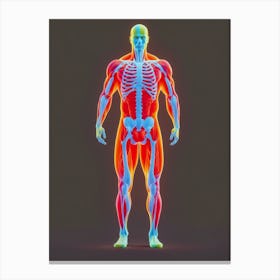 Human Anatomy - heat Canvas Print