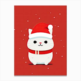 Santa Cat 7 Canvas Print