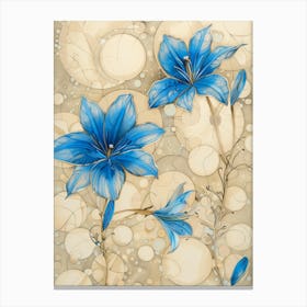 Blue Lilies 1 Canvas Print