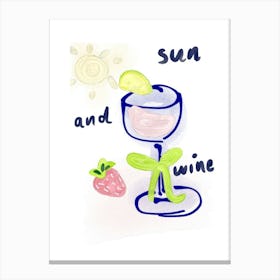 Sun And Wine light Canvas Print