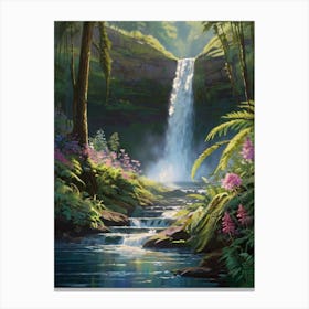 Waterfall In The Forest Canvas Print