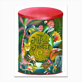 Joyful Jungle Coffee Blend Canvas Print