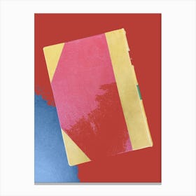 Red And Yellow Notebook Canvas Print