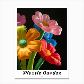 Bright Inflatable Flowers Poster Asters 4 Canvas Print