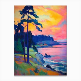 Whidbey Island Pointllism 4 Canvas Print