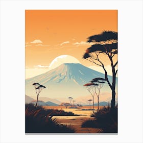 Mount Kilimanjaro Tanzania 2 Hiking Trail Landscape Canvas Print