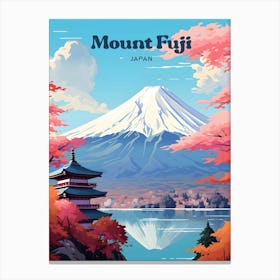 Mount Fuji Japan Adventure Travel Art Canvas Print