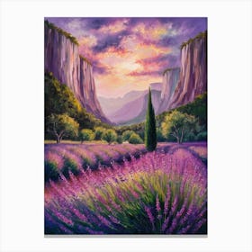 Lavender Field 1 Canvas Print