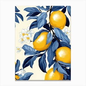 Lemons On A Branch Canvas Print