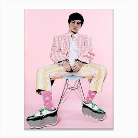 joji Man In Pink Suit Canvas Print