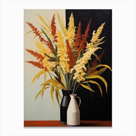 Bouquet Of Goldenrod Flowers, Autumn Fall Florals Painting 2 Canvas Print