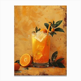 Orange Cocktail With Ice 1 Canvas Print