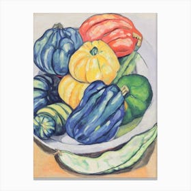 Hubbard Squash 2 Fauvist vegetable Canvas Print
