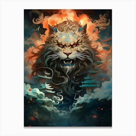 Lion In The Sky Canvas Print