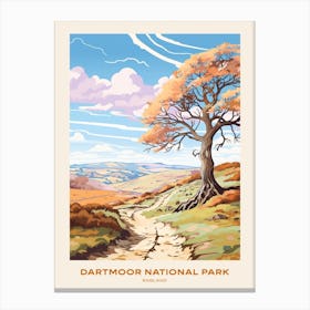 Dartmoor National Park England 2 Hike Poster Canvas Print