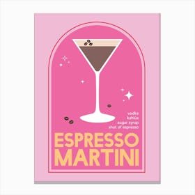 Espresso Martini Cocktail Canvas Print