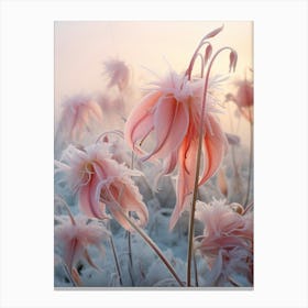 Frosty Botanical Gloriosa Lily 1 Canvas Print