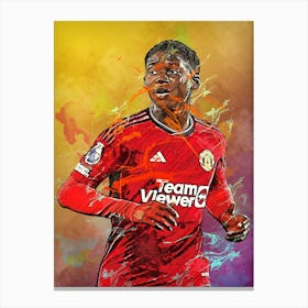 Kobbie Mainoo Mix Canvas Print