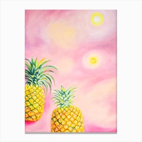 Pineapple Painting Fruit Canvas Print