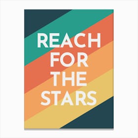 Reach For The Stars - Kids Space Canvas Print