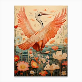 Pelican 2 Detailed Bird Painting Canvas Print