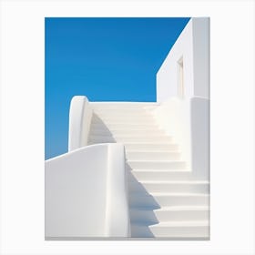 White Stairway Canvas Print