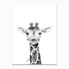 Safari Babies Giraffe Canvas Print