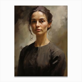 Vintage Portrait Painting Canvas Print