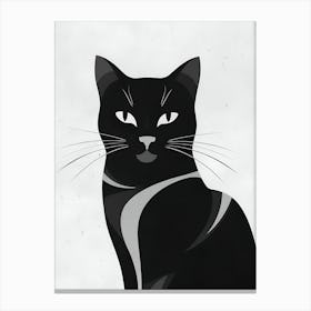 Black Cat 10 Canvas Print