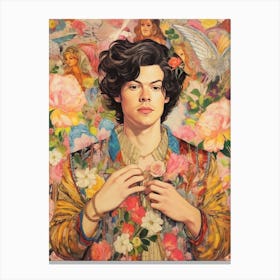 Harry Styles Kitsch Portrait 13 Canvas Print