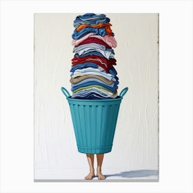 Laundry Basket 4 Canvas Print