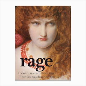 Rage Girl Canvas Print