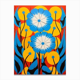 Flower Motif Painting Morning Glory 1 Canvas Print