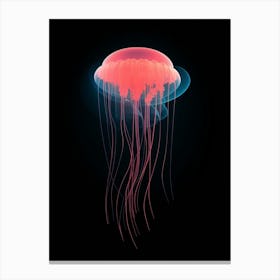 Jellyfish Minimalist Abstract 3 Canvas Print