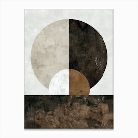 Nuk Abstract Layers Minimalist Bauhaus Canvas Print