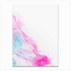 Abstract Watercolor On White Background Canvas Print