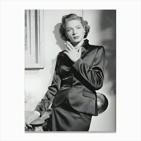 American Screen Star Lauren Bacall Canvas Print