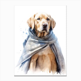 Labrador Retriever Dog As A Jedi 2 Canvas Print