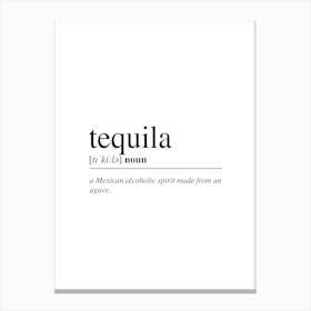 Tequila Cocktail Word Canvas Print