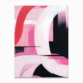 Abstract In Pink And Black Canvas Print