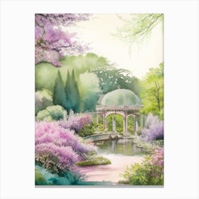 Birmingham Botanical Gardens, 1, Usa Pastel Watercolour Canvas Print