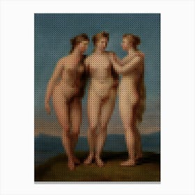 The Three Graces – Jean Baptiste Regnault (French, 1754 1829) Canvas Print