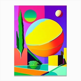 Venus Planet Abstract Modern Pop Space Canvas Print