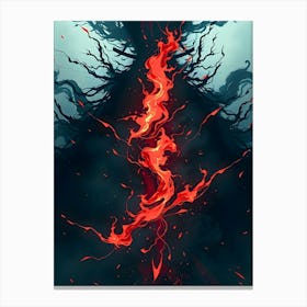 Fires Of Hell Canvas Print