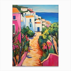 Algarve Portugal 4 Fauvist Painting Canvas Print