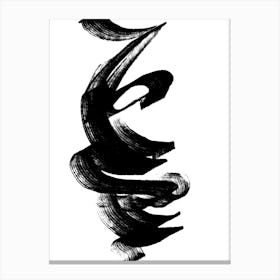 Black & White Abstract Canvas Print